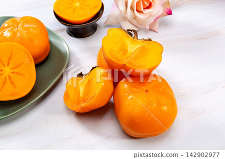 fresh Mopan Persimmon Fruit With Sweet Soft Flavor fresh Mopan Persimmon Fruit With Sweet Soft Flavor 142902977