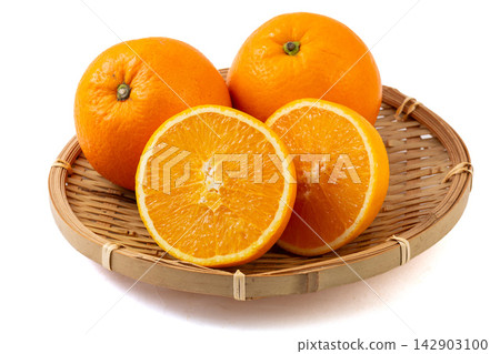 fresh Sweet Orange Whole and Hand Peeled Open fresh Sweet Orange Whole and Hand Peeled Open 142903100