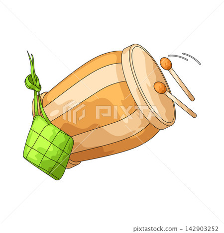 Illustration of Takbir Illustration of Takbir 142903252