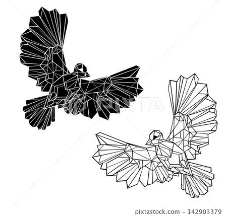 Polygonal doves Polygonal doves 142903379