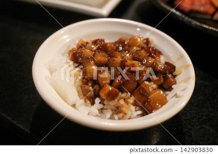Lu Rou Fan, a classic Taiwanese dish. Lu Rou Fan, a classic Taiwanese dish. 142903830
