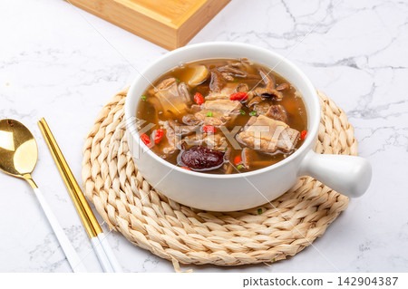 mushroom Pork Rib Soup Traditional Chinese Food Dish mushroom Pork Rib Soup Traditional Chinese Food Dish 142904387