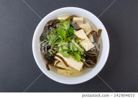 fried Tofu and Kelp Seaweed Soup fried Tofu and Kelp Seaweed Soup 142904653