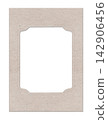 Minimalist Embossed Paper Frame Template with Blank Label Window for Luxury Branding 142906456