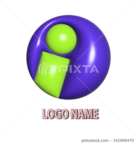 set of colorful sphere or circle logo combination 142906470