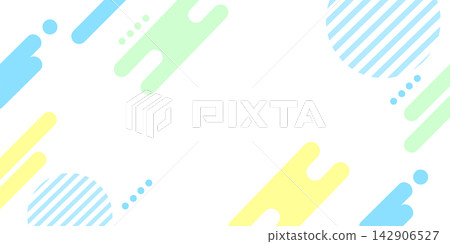 Banner background geometric pop art illustration with copy space Banner background geometric pop art illustration with copy space 142906527