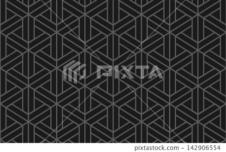 Vector seamless tech abstract geometric pattern. Tech abstract geometric black pattern. Vector seamless tech abstract geometric pattern. Tech abstract geometric black pattern. 142906554