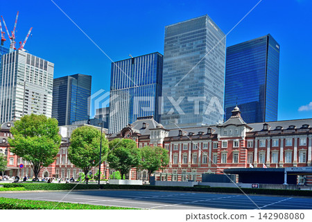 東京站丸之內口站前視圖 東京站丸之內口站前視圖 142908080