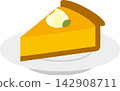 Pumpkin pie (one piece) 142908711