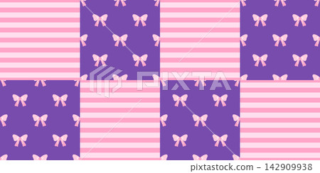 Striped seamless diamond and gingham check baby with pattern heart bow. Princess argyle print and plaid illustration holiday with vector love stripe. Coquette cute ribbon and bg lace geometry. Striped seamless diamond and gingham check baby with pattern heart bow. Princess argyle print and plaid illustration holiday with vector love stripe. Coquette cute ribbon and bg lace geometry. 142909938