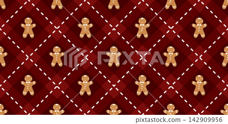 Candy pattern seamless with gingerbread preppy vintage for ginger gingham christmas. Diamond ribbon paper with bg backdrop texture for tablecloth ornament new year. Stripe grid wallpaper. Candy pattern seamless with gingerbread preppy vintage for ginger gingham christmas. Diamond ribbon paper with bg backdrop texture for tablecloth ornament new year. Stripe grid wallpaper. 142909956