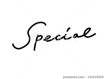 Handwritten "Special" in English Handwritten "Special" in English 142910859