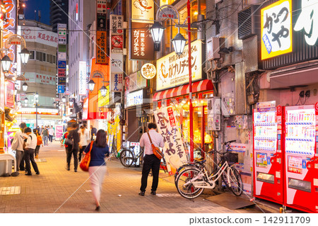 Tokyo's drinking district, Ikebukuro Station West Exit, Komachi Street Tokyo's drinking district, Ikebukuro Station West Exit, Komachi Street 142911709