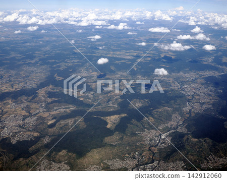 Aerial View of Frankfurt Region with Forests and Towns Aerial View of Frankfurt Region with Forests and Towns 142912060