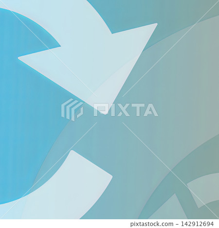 Illustration of a curved arrow 142912694