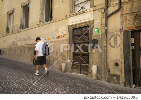 the gateway to the art high school in Urbino, Italy the gateway to the art high school in Urbino, Italy 142913090
