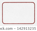 Rounded Rectangle with Serrated Maroon Border 142913235