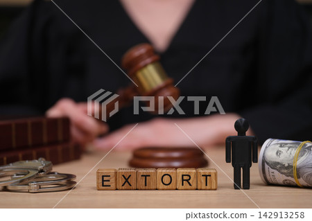 Judicial system highlights the seriousness of extortion in a courtroom setting Judicial system highlights the seriousness of extortion in a courtroom setting 142913258