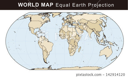 世界地圖採用等距地球投影法 世界地圖採用等距地球投影法 142914120