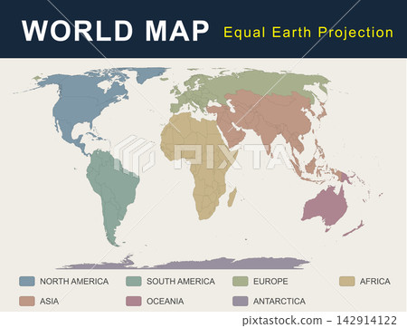 世界地圖採用等距地球投影法 世界地圖採用等距地球投影法 142914122