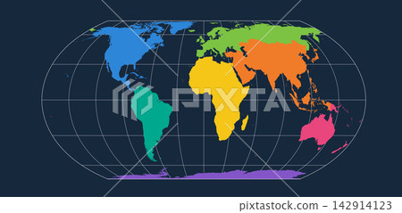 世界地圖採用等距地球投影法 世界地圖採用等距地球投影法 142914123