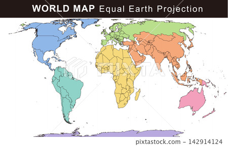 世界地圖採用等距地球投影法 世界地圖採用等距地球投影法 142914124
