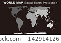 World map using the Equal Earth projection 142914126
