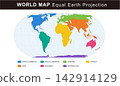 World map using the Equal Earth projection 142914129