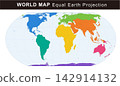 World map using the Equal Earth projection 142914132