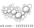 architecture drawing plant tree top view plan black vegetation vector. design nature architectural landscape set element illustration bush garden flora sapling minimal. architect isolated. 142914138