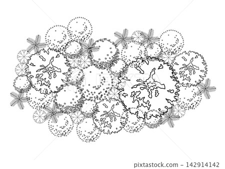 architecture drawing plant tree top view plan black vegetation vector. design nature architectural landscape set element illustration bush garden flora sapling minimal. architect isolated. architecture drawing plant tree top view plan black vegetation vector. design nature architectural landscape set element illustration bush garden flora sapling minimal. architect isolated. 142914142