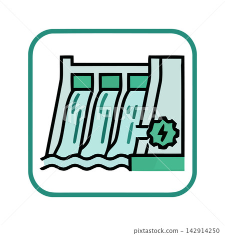 Clean line art drawing of a cascading water curtain symbolizing purity and refreshing natural movement. Clean line art drawing of a cascading water curtain symbolizing purity and refreshing natural movement. 142914250
