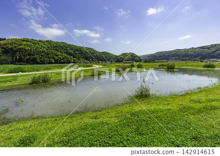 鳥取縣鳥取市青谷上一歷史遺址公園彌生濕地廣場,青谷,鳥取縣 鳥取縣鳥取市青谷上一歷史遺址公園彌生濕地廣場,青谷,鳥取縣 142914615