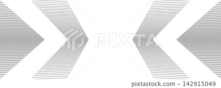 Vector chevrons elements featuring grey linear arrows and stripe pattern isolated on transparent background. Vector chevrons elements featuring grey linear arrows and stripe pattern isolated on transparent background. 142915049