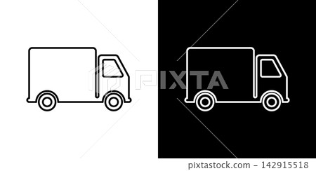 Delivery Truck Line Icon Set. Transportation, Logistics, And Shipping Outline Symbol Collection. Freight Movement, Cargo Transport, And Supply Chain Management. Isolated Vector Illustration Delivery Truck Line Icon Set. Transportation, Logistics, And Shipping Outline Symbol Collection. Freight Movement, Cargo Transport, And Supply Chain Management. Isolated Vector Illustration 142915518