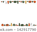 Pumpkin ghosts in various colors and a frame where you can add text to the ghosts. 142917790
