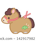 New Year's Zodiac Horse Figurine 142917982