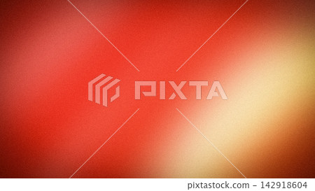 Abstract grainy gradient 4K background in vibrant red orange and gold tones 142918604