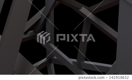 Abstract Dark Geometric Beams in a Dramatic 3D Background Abstract Dark Geometric Beams in a Dramatic 3D Background 142918632