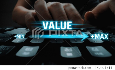Value slider indicator with glowing bar showing minimum to maximum Marrow Value slider indicator with glowing bar showing minimum to maximum Marrow 142921511