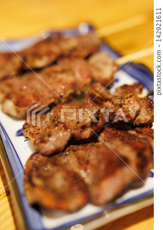Pork Tongue Skewers | Pork skewers to enjoy at an izakaya (Japanese pub) Pork Tongue Skewers | Pork skewers to enjoy at an izakaya (Japanese pub) 142921611