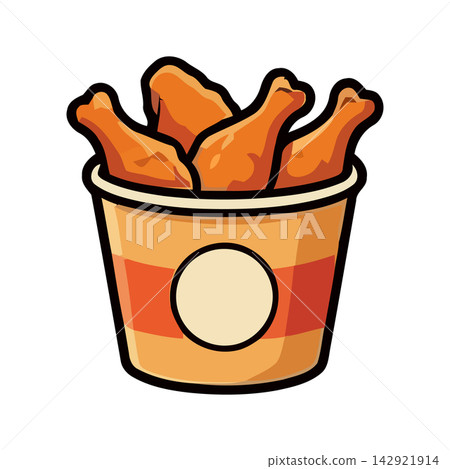 Adorable stylized drawing of an energetic fox mascot character for design projects. 142921914