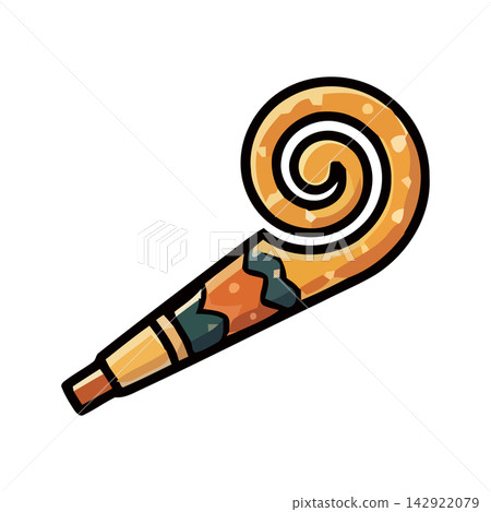 Decorative educational illustration of a rolled manuscript or antique historical text on a classic beige scroll. Decorative educational illustration of a rolled manuscript or antique historical text on a classic beige scroll. 142922079