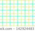 Watercolor-style hand-drawn checkered background (bright pastel mix) 142924483