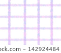 ) Watercolor-style hand-drawn checkered background (lavender purple) 142924484