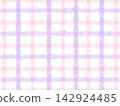Watercolor-style hand-drawn checkered background (dreamy pastel) 142924485