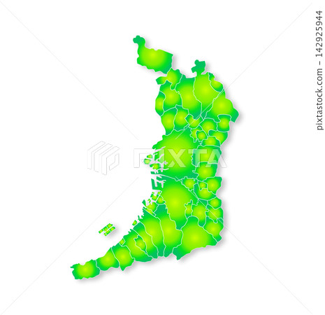 大阪府和直轄市的地圖 大阪府和直轄市的地圖 142925944