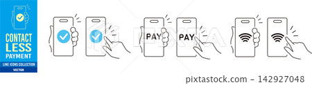 cashless payment icon cashless payment icon 142927048