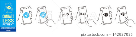 cashless payment icon cashless payment icon 142927055