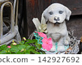Puppy figurine with big round eyes 142927692
